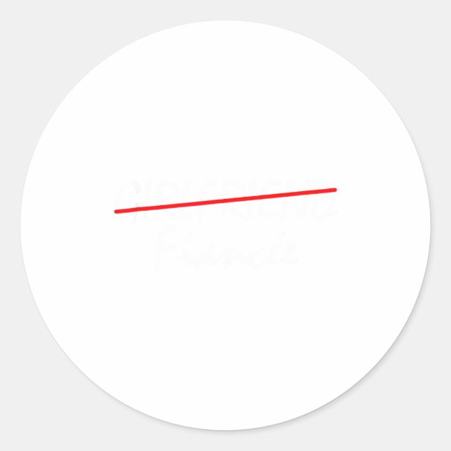 Adesivo Girlfriend Fiancée Engaged Couples Matching Engage (Frente)