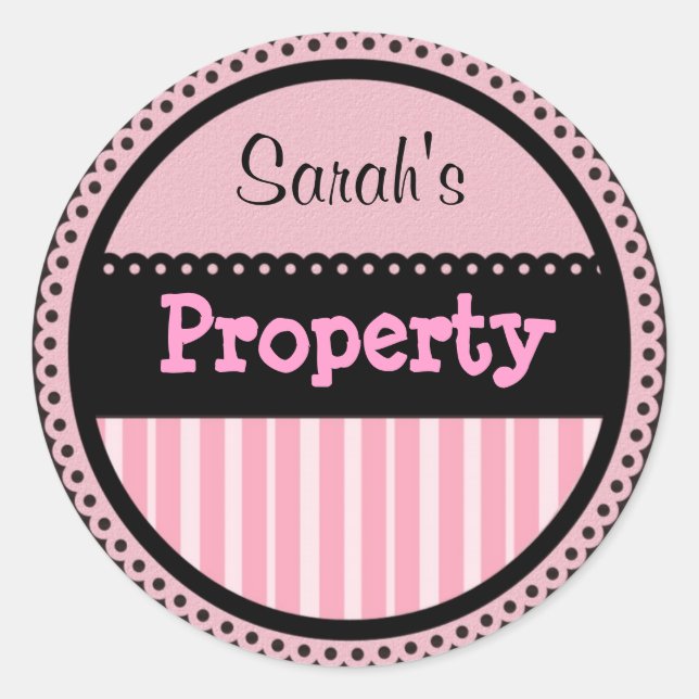 Adesivo Girlie Stickers Personalizados (Frente)