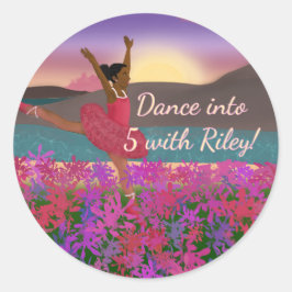 Adesivo Girls 5th Birthday Stickers