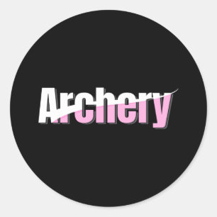 Adesivo Girls Archery Abstrato Tipografia