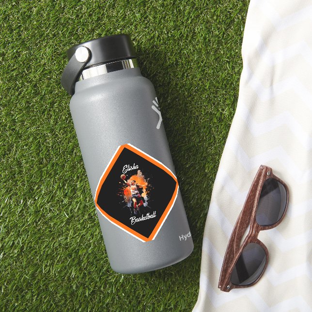 Adesivo Girls Basball Watercolor Personalizada (HydroFlask Insitu)