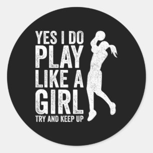 Adesivo Girls Bysketbyll Player Clothes Aspas Gift Play L