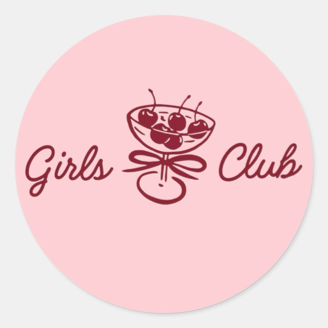 Adesivo Girls Club (Frente)