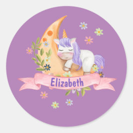 Adesivo Girls Cute Unicorn Flores Personalizadas Kids