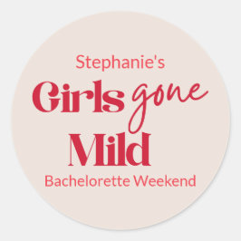 Adesivo Girls Gone Mild Stylish Bachelorette Beach Weekend