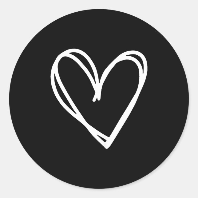 Adesivo Girls Heart For Women Valentines Day Graphic  (Frente)