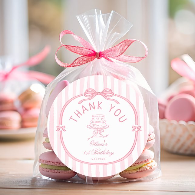 Adesivo Girls Just Wanna be One Pink Bow Thank You  (Criador carregado)