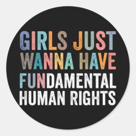 Adesivo Girls Just Wanna Have Fundamental Rights