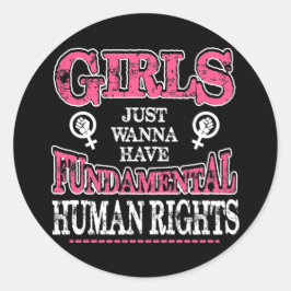 Adesivo Girls Just Wanna Have Fundamental Rights