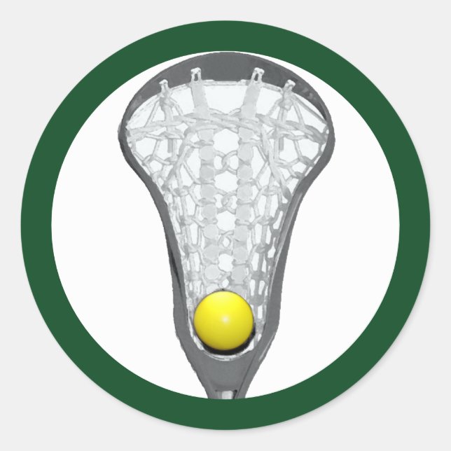 Adesivo Girls Lacrosse Classic Round Sticker (Frente)