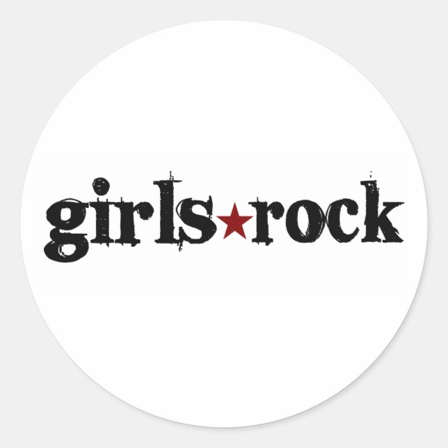 Adesivo Girls Rock (Frente)