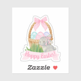 Adesivo Girls Watercolor Páscoa Basket