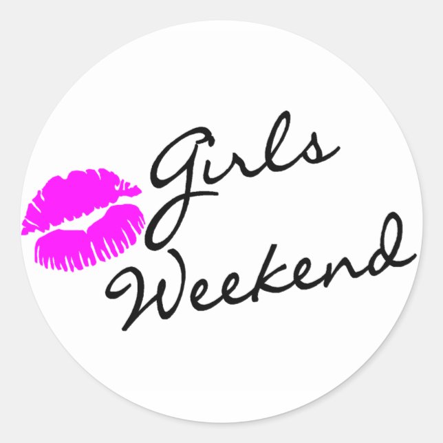 Adesivo Girls Weekend (Beijo Blk) (Frente)