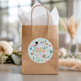 Adesivo Girls Whimsical Two the Sea Mermaid Birthday Favor