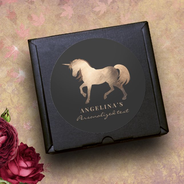 Adesivo Girly Classy Luxury Rosa Gold Foil Personalizado U (Criador carregado)