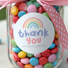 Adesivo Girly Pool Party Rainbow Girls Birthday Favor