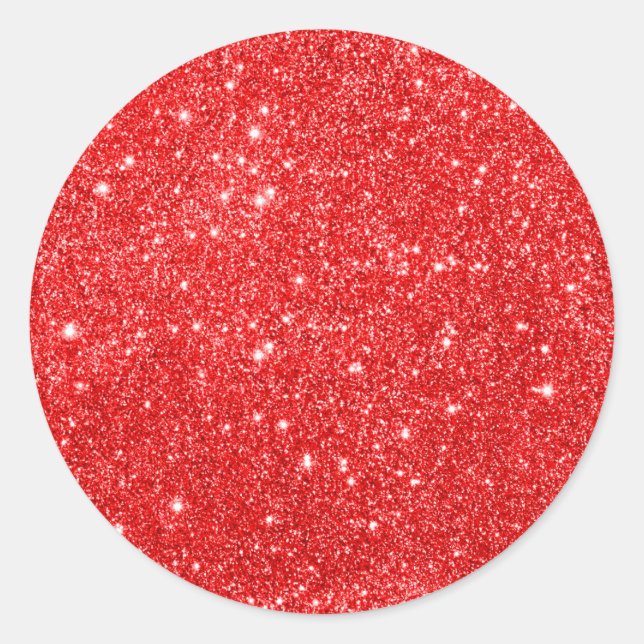 Adesivo Girly Red Glitter (Frente)