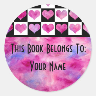 Adesivo Girly This Book Pertence A Sticker