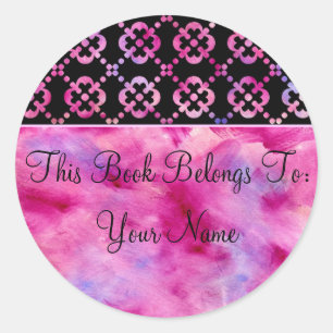 Adesivo Girly This Book Pertence A Sticker