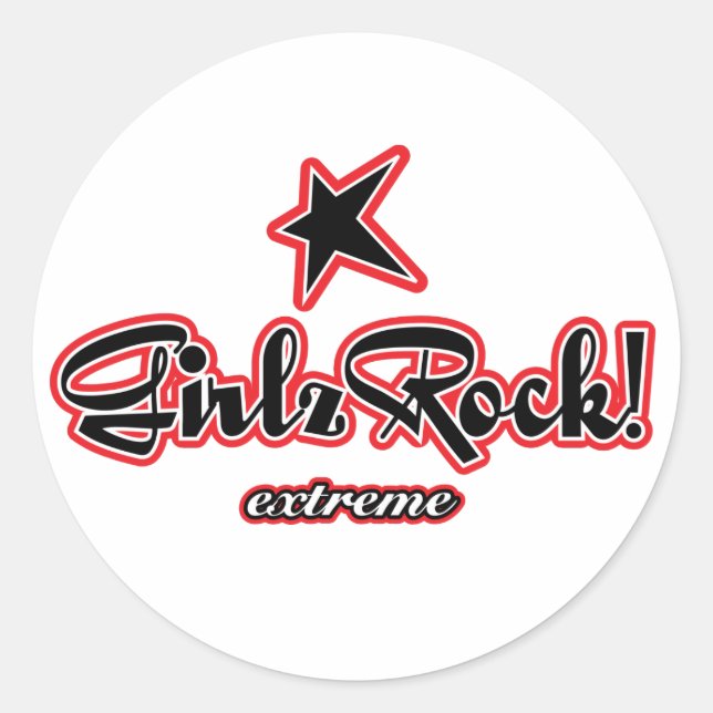 Adesivo GirlzRock! Logotipo Extreme (Frente)