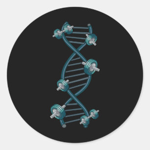Adesivo Giro de Malhação de Elevação de Peso do Dna