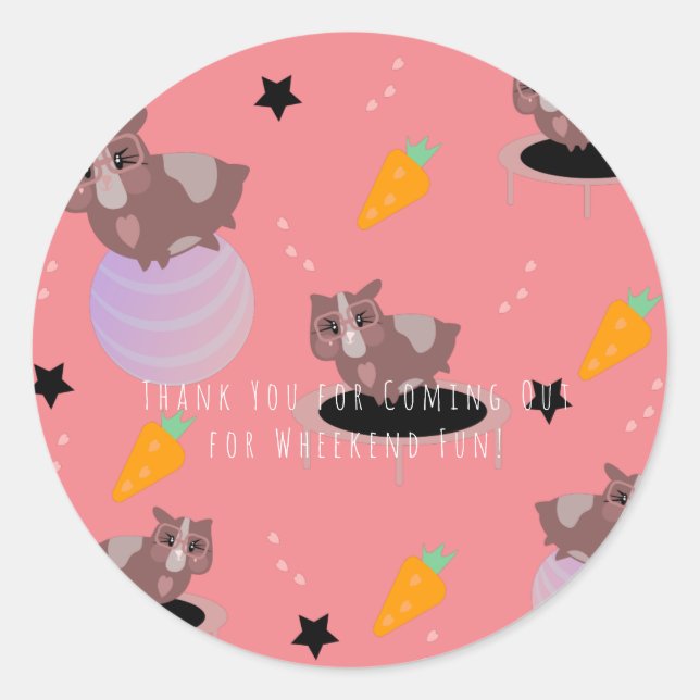 Adesivo Giro Malhação de Porcos-Guiné (Frente)