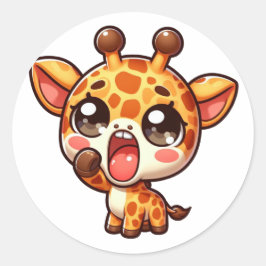 Adesivo Girrafe Gawning Cute