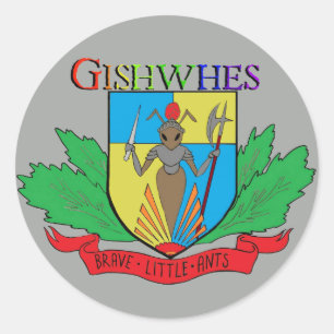 Adesivo Gishwhes Corajosos Pequenas Formigas cinzas