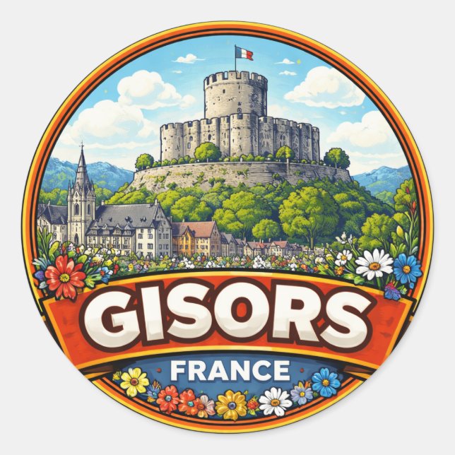 Adesivo Gisors França  (Frente)