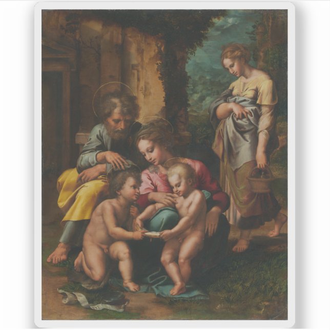 Adesivo Giulio Romano (Giulio Pippi) - A Santa Família (Frente)