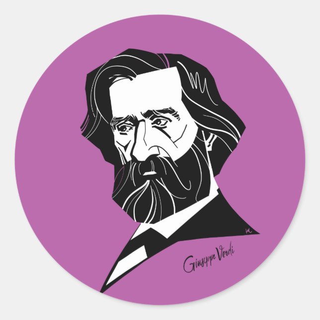 Adesivo Giuseppe Verdi (Frente)