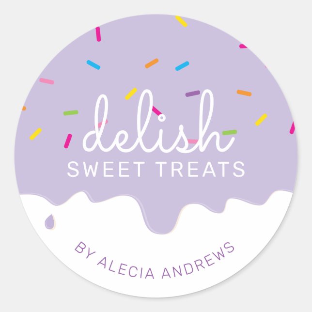 Adesivo GLACÉ DE FESTA DRIPS bolo fofo borrifar (Frente)