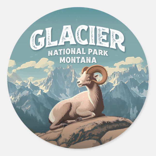 Adesivo Glacier National Park Bighorn Sheep (Frente)