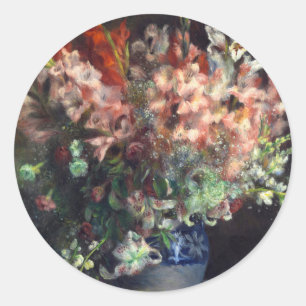 Adesivo Gladioli em um vaso por Auguste Renoir Art