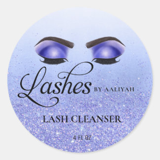 Adesivo Glam Azul, Glitter Eyelashes Lash Bath Cleanser