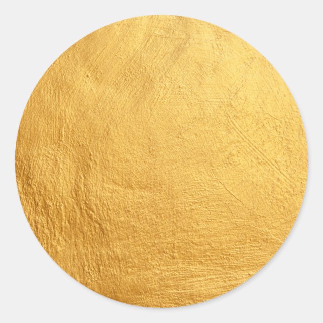 Adesivo Glamor Faux Modelo Elegante de Vazio de Dourada (Frente)