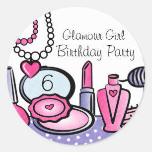 Adesivo Glamor Girl Birthday (Pd)