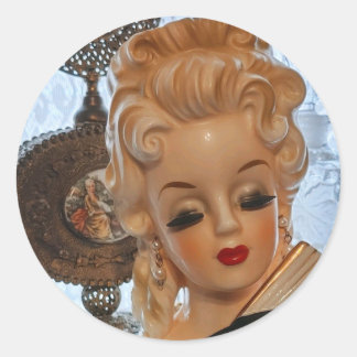 Adesivo Glamorosa Cabeça Vase Fan Frascos Perfume