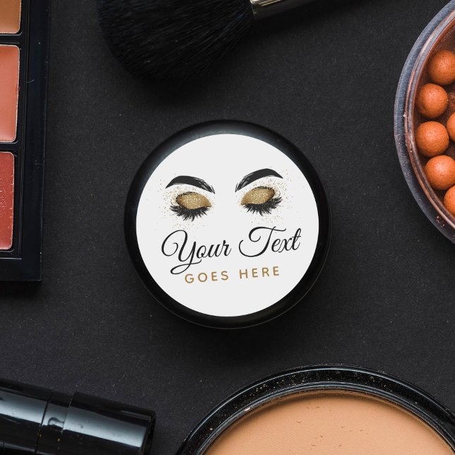 Adesivo Glamorous Dourado Olhos Lashes Makeup Artist BeauB (Criador carregado)