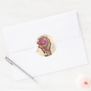 Adesivo Glamour Chic Rosa e Dourado