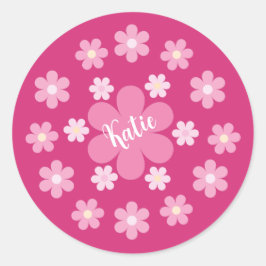 Adesivo  Glamour de Flor Rosa-