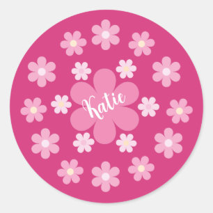 Adesivo  Glamour de Flor Rosa-