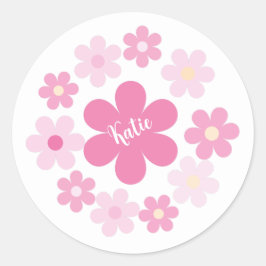 Adesivo  Glamour de Flor Rosa-