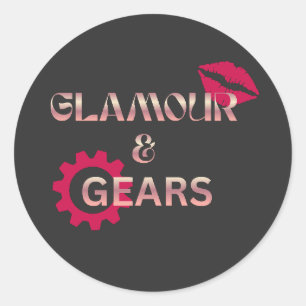 Adesivo Glamour & Gears Humor Feminino de Mecânica