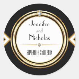 Adesivo Glamourous ArtDeco Envelope Geométrico Selo