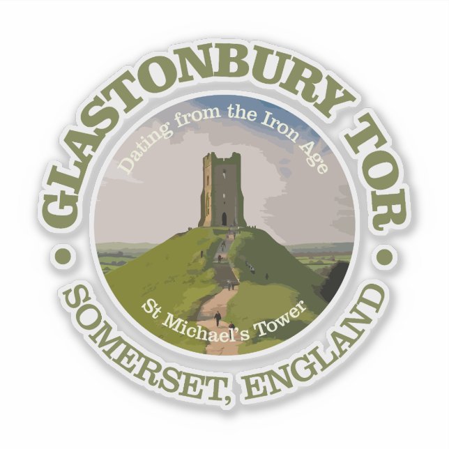 Adesivo Glastonbury Tor (Frente)