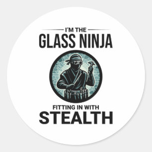 Adesivo Glazier Window Fitter Ninja