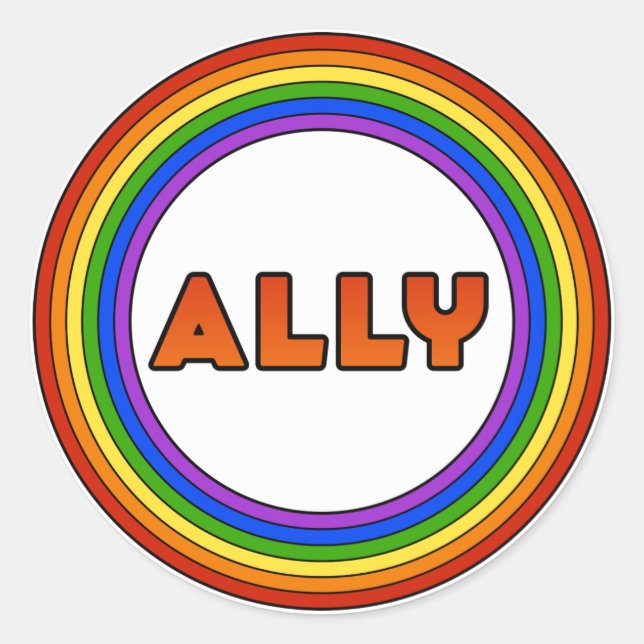 Adesivo GLBT Ally Sticker (Frente)