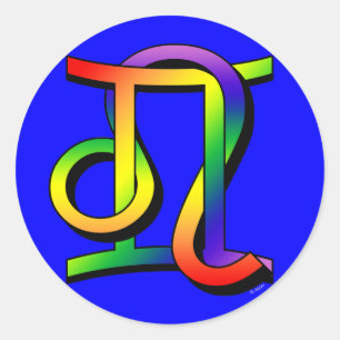 Adesivo GLBT Gemini e Leo