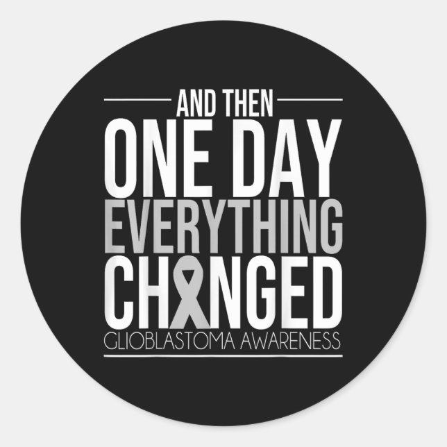 Adesivo Glioblastoma Sensibilização Para Combater O Tumor  (Frente)